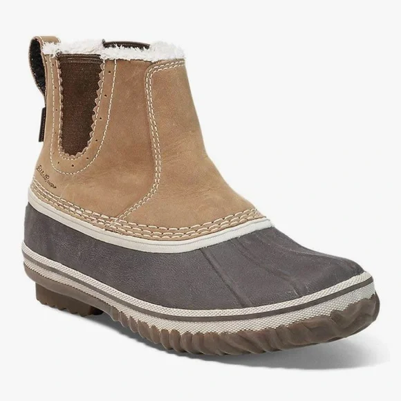 Eddie Bauer Hunt PAC Slip on Boots Wheat Tan Brown Size 10 Duck Waterproof - Picture 3 of 15